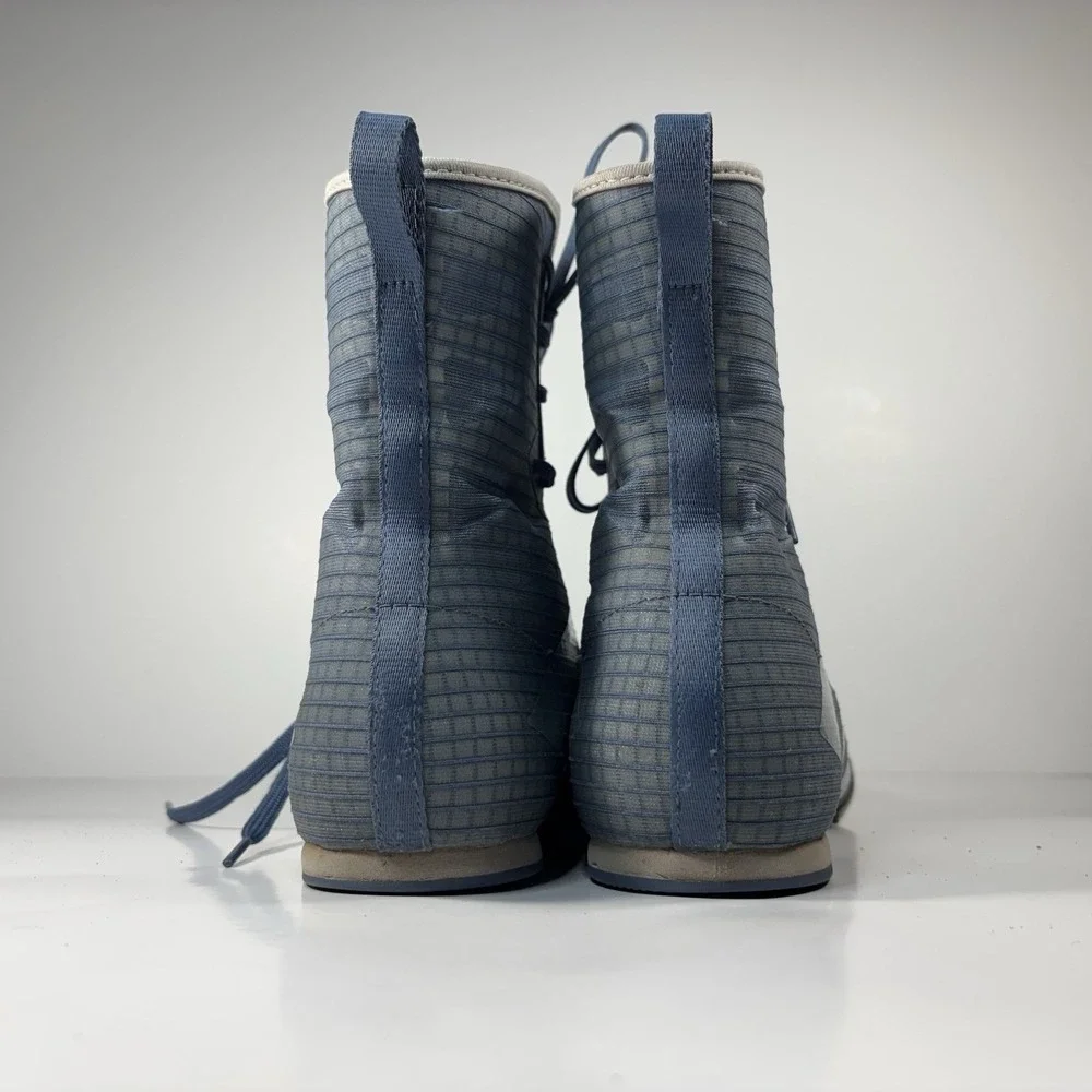 adidas Box Hog 4 Mens 6 Shoes Blue Grey Metallic Boxing Training Boots Sneaker